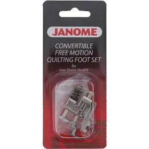 Janome Convertible Free Motion Quilting Foot Set for Low Shank Models 202002004