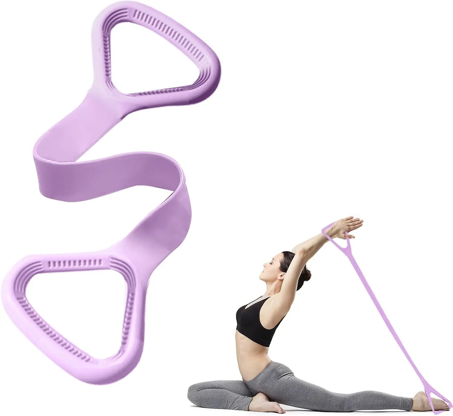 Resistance Bands, Figure 8 Fitness Resistance Bands with Handles, Arm Bands for Workout KixMalkinly