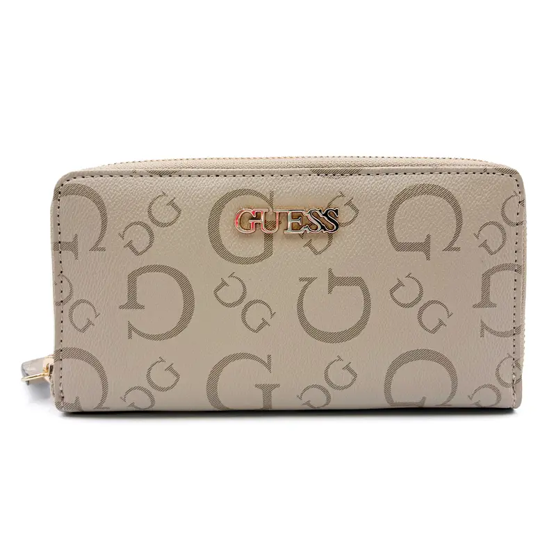 GUESS Lacy SLG Medium Zip-Around Wallet Everyday Logo Style with Secure Zip Closure & Multiple Card Slots for Daily Use