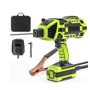 Portable welding rod welding machine, equipped with welding rods and storage box, handheld electric welding machine, multi-level adjustable current, hot-start arc force, anti-clamp arc welding gun, portable welding machine.