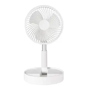 Retractable fan USB rechargeable foldable portable mini electric fan for dormitory and outdoor activities with remote control