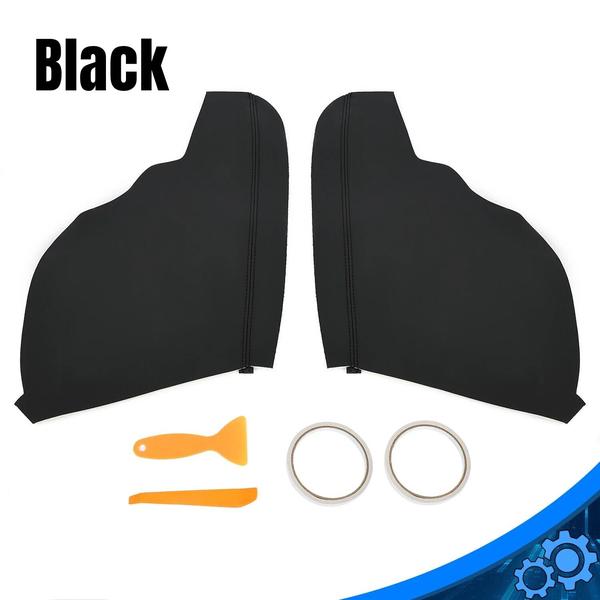 Pair For 2011-2016 2017 Honda Odyssey Door Panel Armrest Vinyl Cover Trim Black