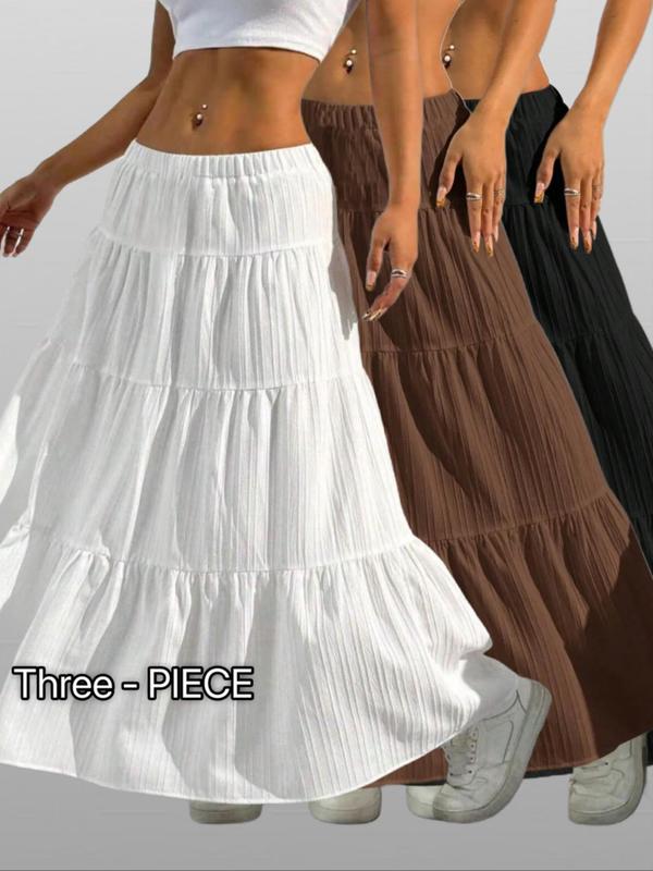 Women'S Casual White Pleated Maxi Skirt with Tie Waist - Loose, Flowy Design for Spring and Summer, Spring Casual Wear | Pleated Skirt | Wide Leg Skirt Women'S Casual White Pleated Maxi Skirt with Tie Waist - Loose, Flowy Design for Spring and Summer, Spring Casual Wear | Pleated Skirt | Wide Leg Skirt