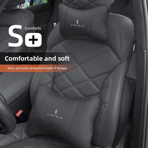 Car Neck Pillow Protection Lumbar Backrest Auto Seat Headrest For Lincoln Navigator Continental Nautilus Aviator MKZ MKX MKC MKT