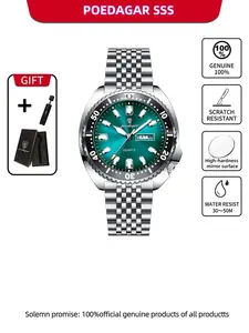 Poedagar Business Watch Men's Date Waterproof Luminous Luxury Men's Watch, Stainless Steel Watch Men's Quartz Leisure Watch, Fashionable Waterproof Watch, Business Fashion Watches