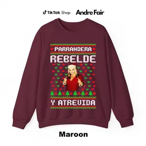 Jenni Rivera Merry Christmas, includes typography, ugly sweater, Jenni sweater, norteño singers, Christmas, Jenni sweater