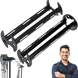 Multifunctional Sink Wrench Set, Faucet Wrench Tool, Pipe Installation Tool, 11 Slots, Fits Small Spaces, Kitchen Bathroom Home Repair