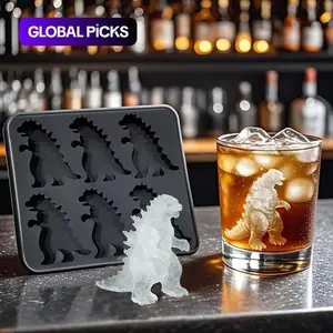 Reusable Silicone Ice Cube Mold Set, 6 Pieces with Lids, Perfect for Whiskey Cocktails, Freezer Safe, Durable & Easy Release Design, Ice Molds, Ice Cube Tray #GLOBAL PICKS