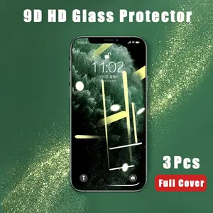 Esr 3-Pack 9h+ Glass Screen Protector for iPhone 17/16/15/14/13 Pro/max/plus, Military-Grade Shatterproof, Ar Anti-Reflective Tech, Ultra-Fit Design