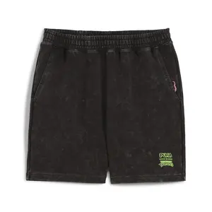 PUMA Mens X Teenage Mutant Ninja Turtles Relaxed 7 Inch Shorts Casual Bottoms Casual - Black