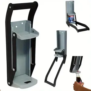[Steel Can Opener & Crusher] Heavy-Duty Steel Multi-Functional Hand-Powered Can Opener & Crusher | Ergonomic Handle, Compact Design, Durable Metal Construction, Kitchen Gadget, Modern Kitchenware, Sturdy Construction