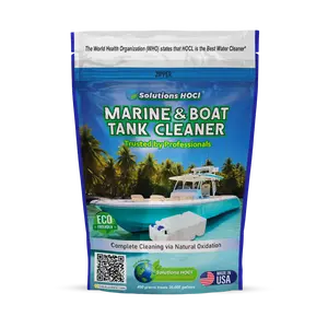 Solutions HOCL Marine & Boat Water Tank Cleaner – Eco-Friendly Powder for Black Tank Treatment Marine Water Tank Cleaning Biofilm & Odor Removal – 400G