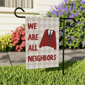 We Are All Neighbors Garden Flag, Inclusivity Diversity Love Thy Neighbor, House Decoration, Yard Sign, Home Decor, Lawn Flag