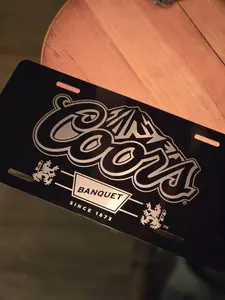 Coors Banquet License Plate - US Custom Vanity Plate 100% Aluminum 12x6 Inches Made in USA Personalized Design