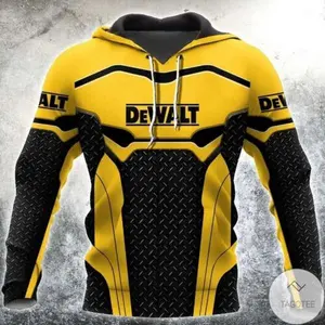 Dewalt Tools Yellow Hoodie 3D All Over Prints Xmast, New Year Size S-5XL
