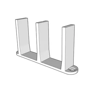 Sliding Closet Door Floor Guide Bracket | Universal Fit for 1-3/8" Width Bypass Doors