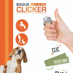 Non-Electric Clicker Dog Training Tool, Colorful Finger Presser for Pets, Ideal for Cats Dogs Horses Birds Fish Rabbits