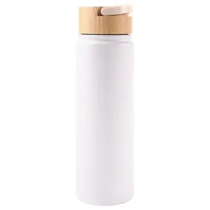 A-SUB White Insulated Sports Water Bottle Blank for UV DTF, Waterslide & UV Printing