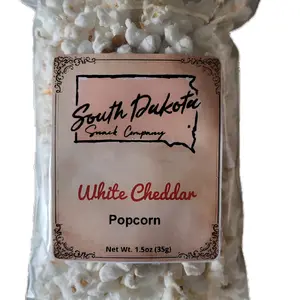 SD Snack Company White Cheddar Popcorn (1.5oz) - Small Batch Crunchy Flavor