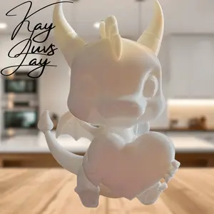 KayLuvsJay 3D Printed Fae Maiden Figurine 4.25" | Valentine’s Day Gift | Paintable Mini Dragon Decor | Fantasy & Fairy Decor | Cottagecore Room Accents | DIY Paint Projects | Unique Gifts