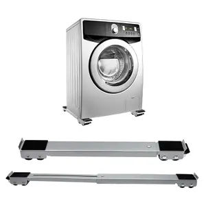 Heavy Duty Furniture Appliances Rollers 440 lbs Total Load Extendable Appliance Rollers for Refrigerators Dryers Dishwashers Mobile Washing Machine Base Fridge Stand Dolly Movers 40cm x 69cm Adjustable Size outdoorfun