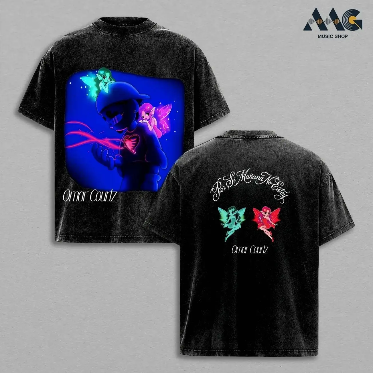 Omar Courtz Por Si Manana No Estoy Oversized Washed Cotton Shirt, Ousi Reggaeton Latin Trap Music Merch Shirt, Graphic Concert Outfit Apparel Streetwear Cotton Unisex Festival Tee 2026 Tour