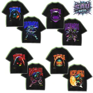 [Collection] Teenage Mutant Ninja Turtles Premium Cotton T-Shirt, TMNT Fans Club T-Shirt, Character Image Comics Fans Shirt, Dark Superhero T-Shirt, Comic Book Fans T-Shirt, Superhero Graphic Tee.