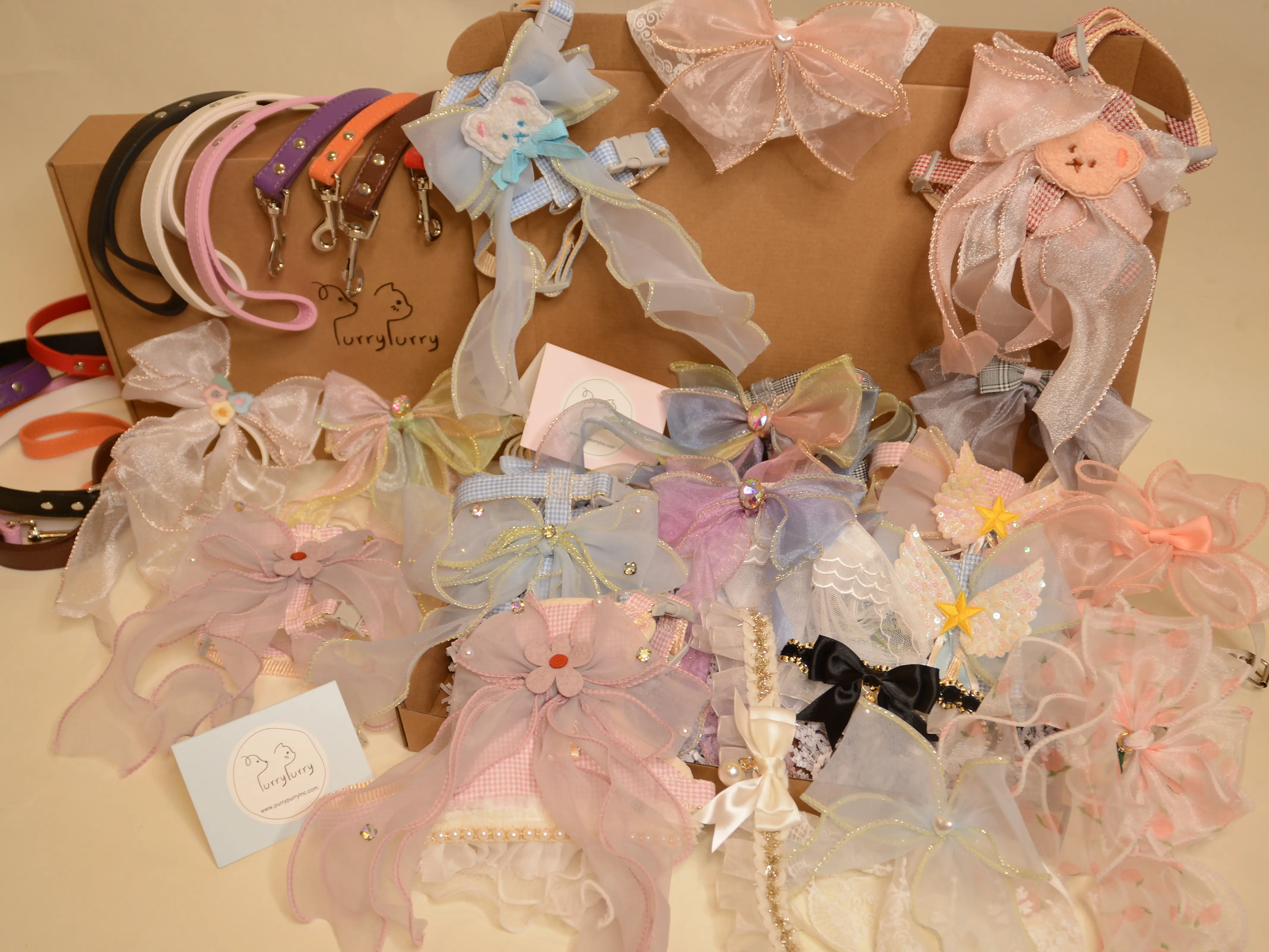 Fairy Style Pet Mystery Box: Scarf, Collar, Harness & Leash Set