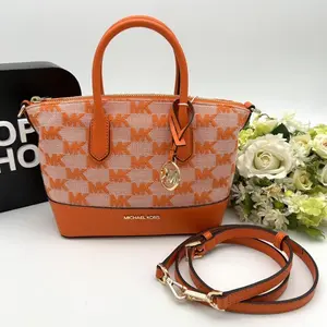 Pre-owned Other Canvas Shoulder Bags Michael Kors Ciara Small Logo Satchel 2101219056979
