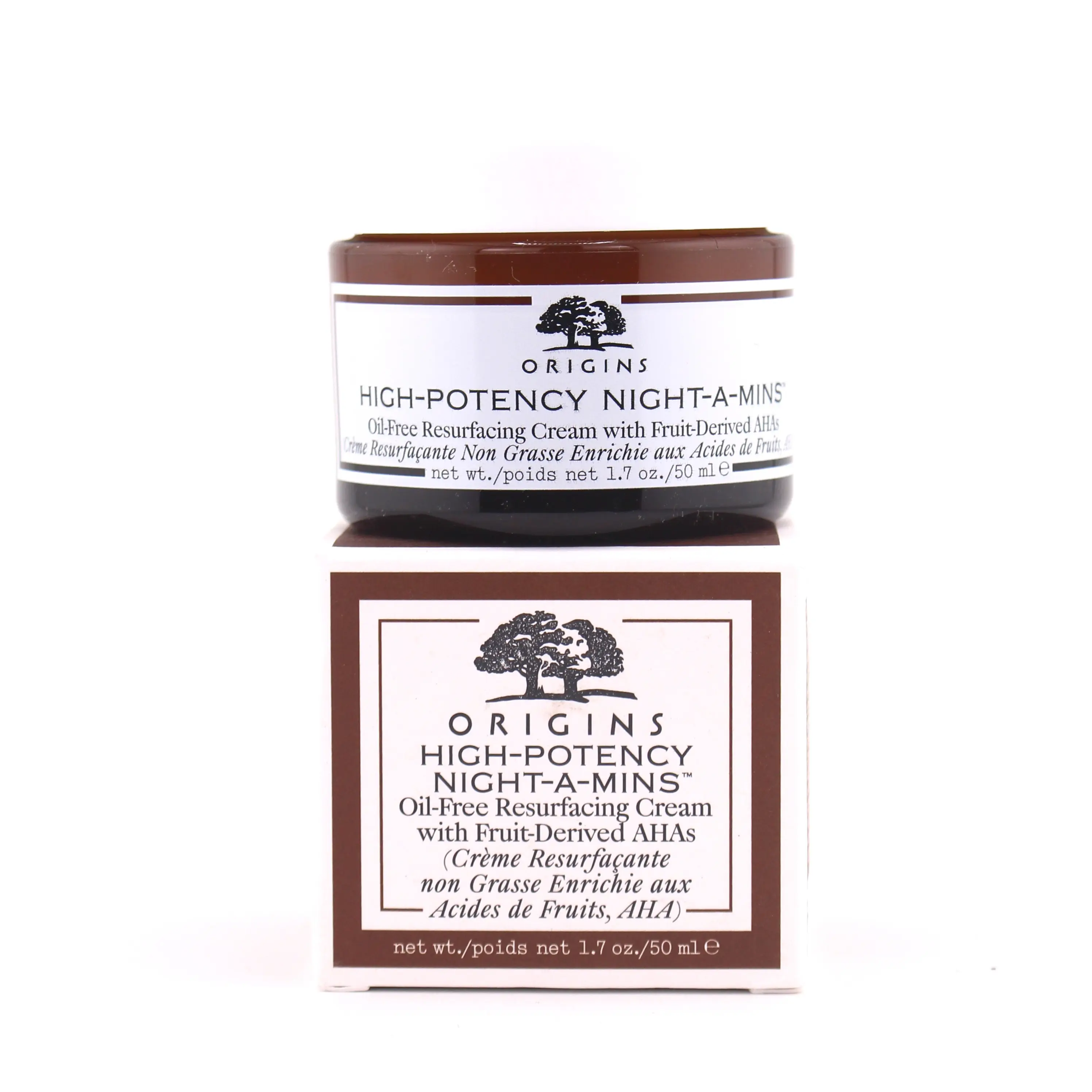 Origins High-Potency Night-A-Mins™ Oil-Free Exfoliating Night Cream - Vitamins-Infused, Natural Oils-Free, Intensive Hydrating Skincare Moisturizer for Radiant Skin, Suitable for All Skin Types (50ml)