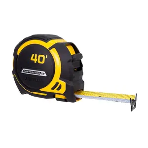 40-Ft Contractor TS Wide blade Tape Measure with Backside Printing, Manual Lock, Long Standout (93440)
