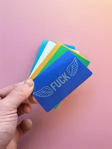 Flying F*ck Wallet Card | Funny Metal Card | Zero F’s Given Gift