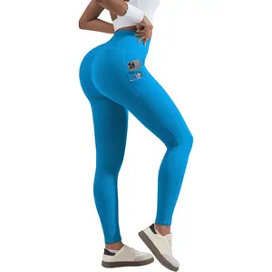 Women's Fleece Lined Waterproof Leggings, High Waisted Winter with Zipper Pockets
