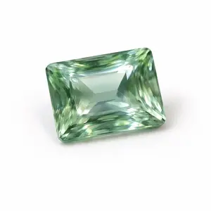 Green Tourmaline: 9×7 mm Emerald Cut 2.09ctw