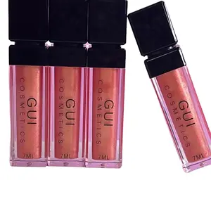 Gui Cosmetics Georgia Peach Glitter Lipgloss sparkling lips Long-lasting Hydrating High Pigmentation Lightweight