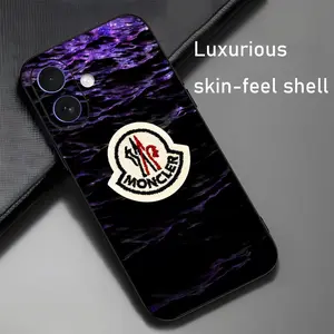 Fashion LOGO Outdoor Monclers Phone Case For iPhone 17 16 15 14 13 12 X XR XS 8 Plus Mini Pro Max Soft black Shockproof Cover