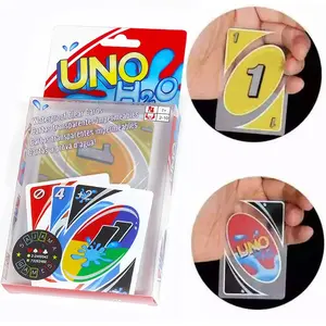 Essential for summer pool parties: H2O card game, Card deck, clear water splash-proof, pressure leak-proof, PVC plastic transparent children's toy, toy UNO card, board game, birthday gift, multiplayer table game