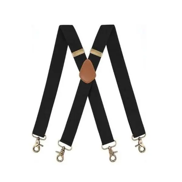 Suspenders for Men Heavy Duty 1.4 Inch Adjustable Elastic Straps X-Back Mens Suspenders