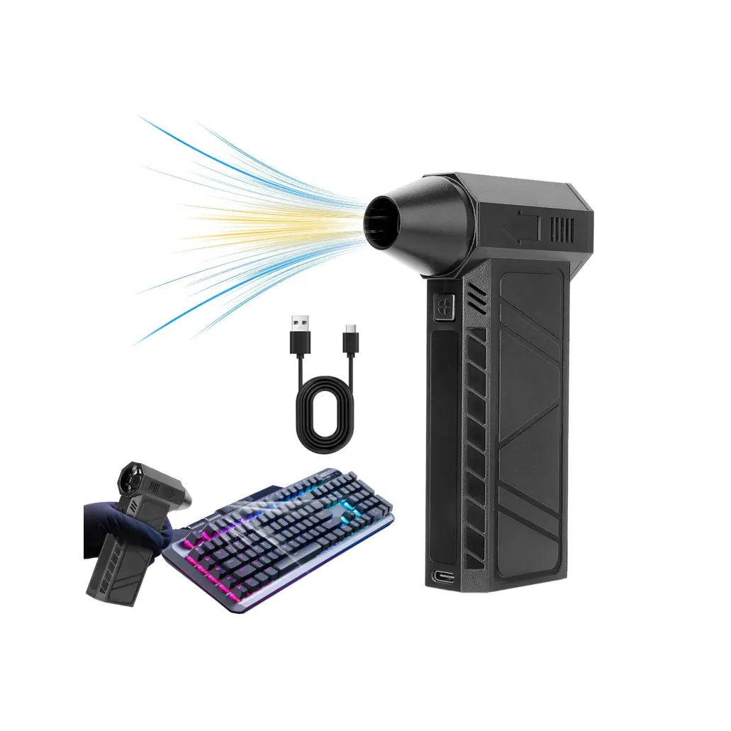 USB-C Air Duster for Electronics - Portable Cleaner with USB Cable - Ideal for Cleaning Keyboards & Devices - Efficient & Safe