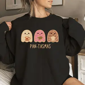 Pantasmas Ghost Sweatshirt, Cute Ghost Conchas Shirt, Funny Spooky Conchas Crewneck Sweatshirt, Concha Lovers Gift, Mexican Ghost Shirt
