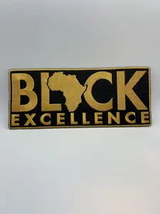 Prideful Patchez Black Excellence Back Patch - Iron/Sew On Patch