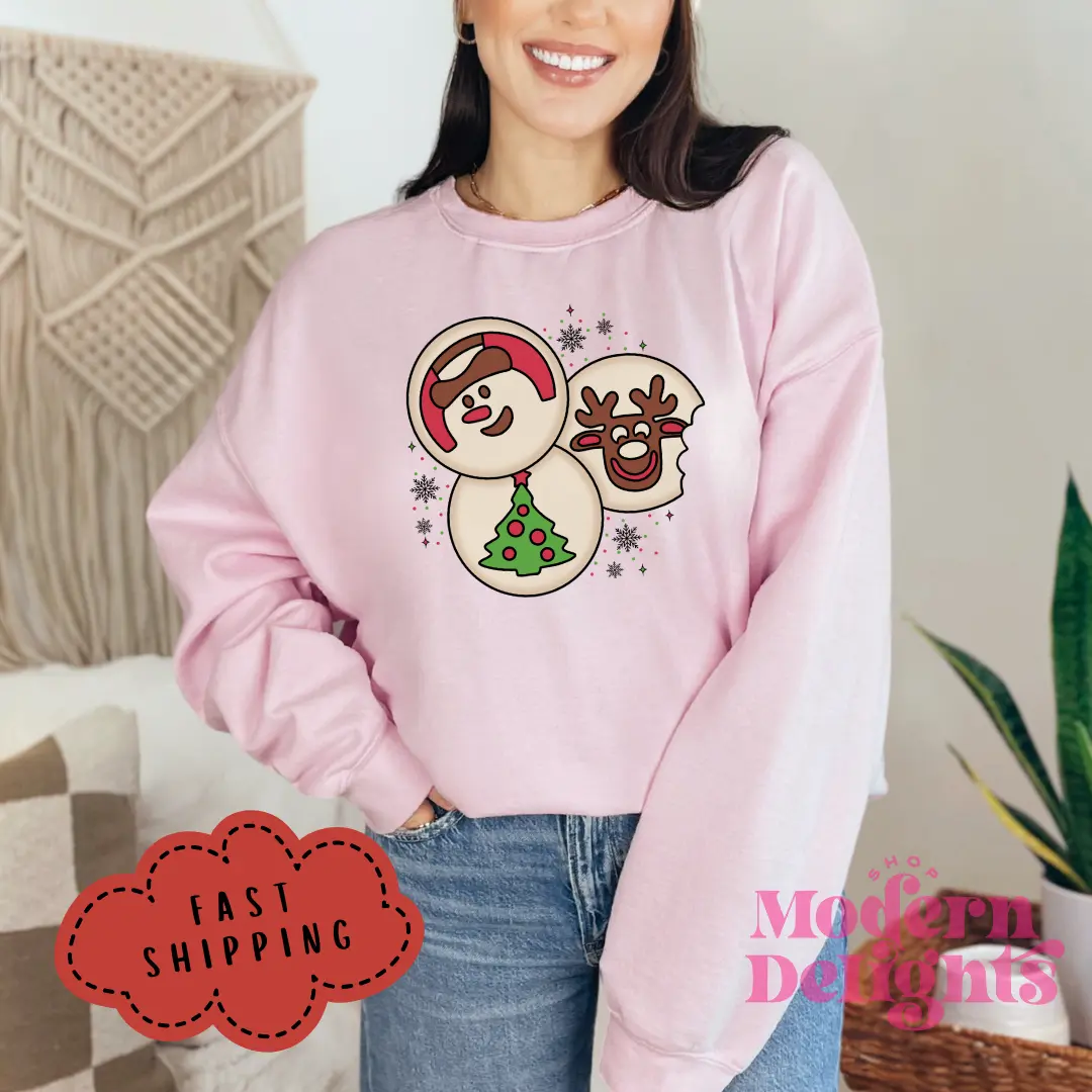 Christmas Cookie Women's Festive Crewneck Sweatshirt christmas sweatshirt