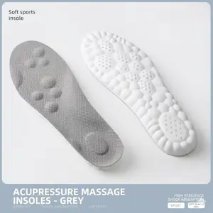 4D Men and Women Men's Comfortble Shoe Steppers Insoles Sole Inserts Memory Foam Insoles for Women/Men Long-Lasting Relief for Standing & Walking Breathable Memory