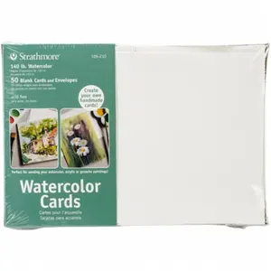 Pro-Art  Strathmore Cards And Envelopes 5''X7'' 50pkg-Watercolor