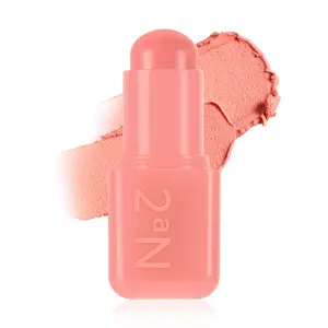 2aN Pocket Cotton Blurring stick – 2-in-1 Lip and Cheek Soft Blur Stick, Cloudy Matte Finish, Tone-on-Tone Makeup, Lightweight Watercolor Texture, Korean Beauty Makeup Cosmetic