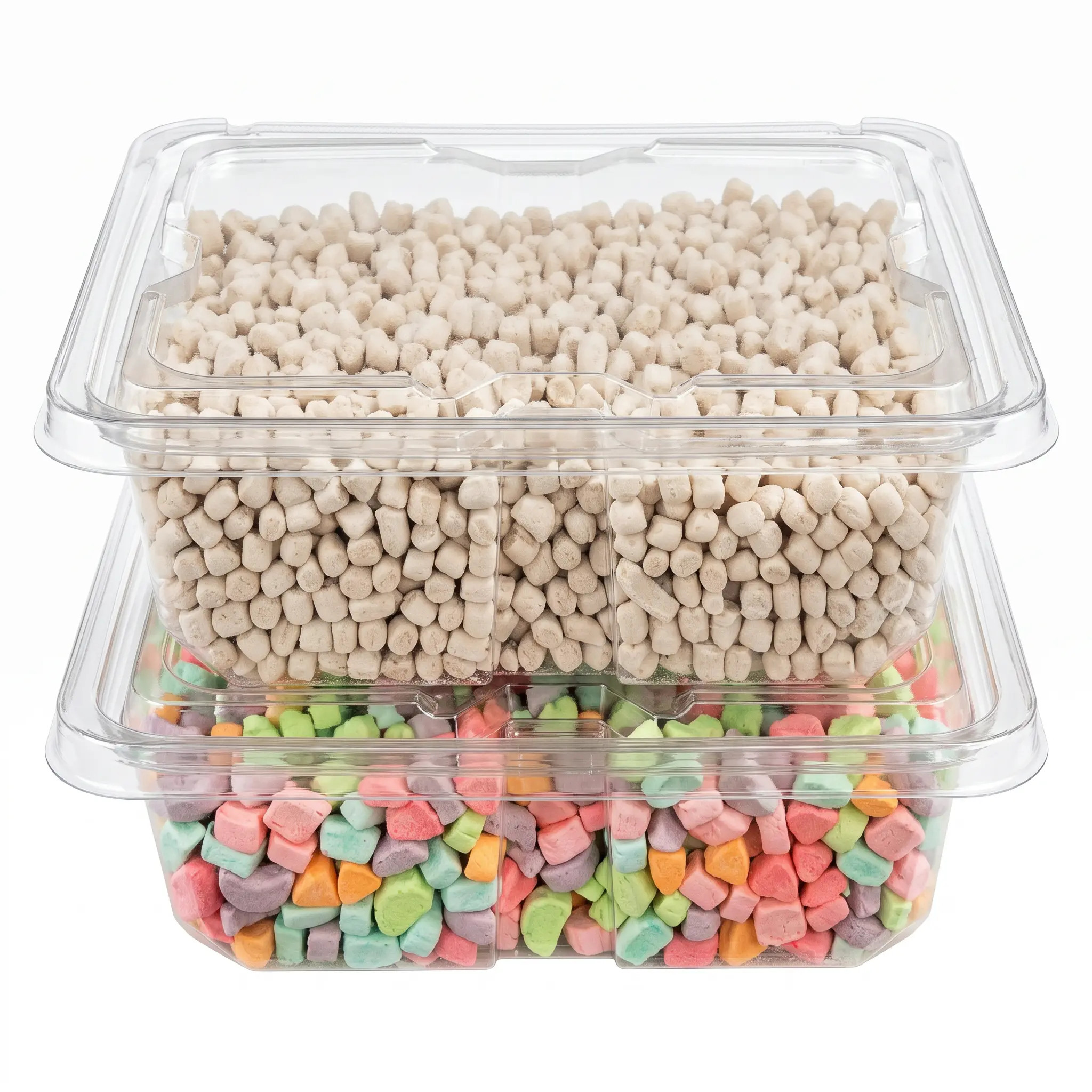 Dehydrated Marshmallows, 10 oz Resealable Container, Choose Chocolate, Rainbow or Variety Pack, Crunchy Sweet Marshmallow Snack