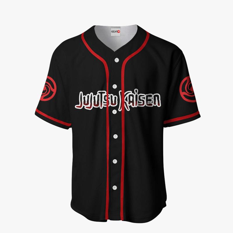 Satoru Gojo Anime Jujutsu Kaisen Otaku Cosplay Shirt Anime Baseball Jersey Sport Jersey Shirt Summer Gift For Him and For Her Gift For Baseball Fan Lover