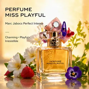 Women's Fragrance - A sweet and fresh floral-fruity scent, a playful and elegant fragrance suitable for everyday wear. The cute and elegant pink bottle design, 1.7 oz/50 ml, is perfect for date nights, as a gift, and for daily use.