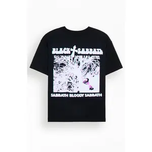 PacSun Men's Black Sabbath Cross T-Shirt