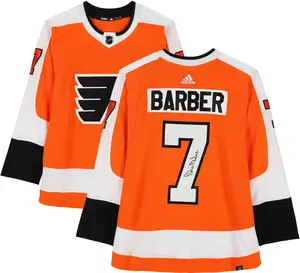 Bill Barber Philadelphia Flyers Autographed Orange Adidas Jersey - Fanatics Authentic Certified